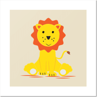 Cute lion Posters and Art